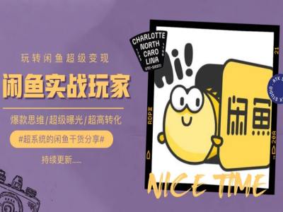 手把手教你0到1系统玩转闲鱼变现，爆款思维/超级曝光/超高转化-观智斋电商课程站