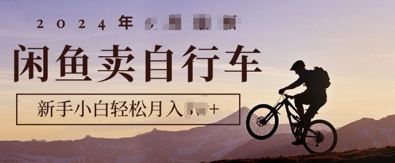 骑行圈的秘密之我在闲鱼卖自行车，项目门槛低，0成本就可以操作-观智斋电商课程站