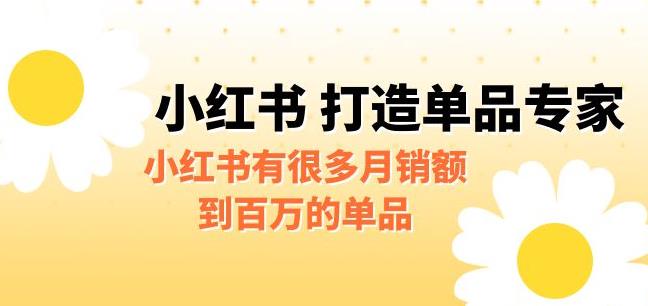 某公众号付费文章《小红书打造单品专家》小红书有很多月销额到百万的单品-观智斋电商课程站