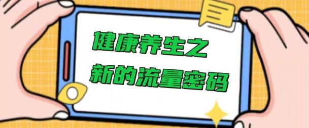 健康养生之解锁新的流量密码，操作简单不费脑-观智斋电商课程站