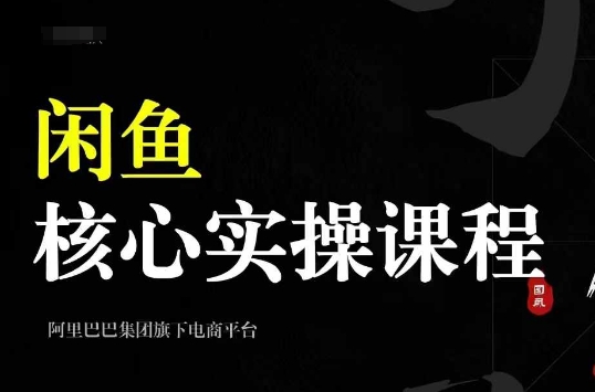 2024闲鱼核心实操课程，从养号、选品、发布、销售，教你做一个出单的闲鱼号-观智斋电商课程站