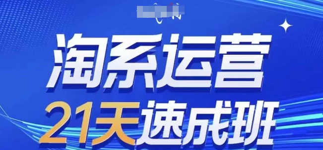 淘系运营21天速成班(更新24年12月)，0基础轻松搞定淘系运营，不做假把式-观智斋电商课程站