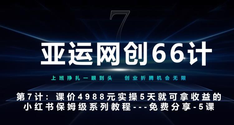 亚运网创66计第7计：小红书第5课–如何靠AI搞定选题和笔记–硬菜-观智斋电商课程站