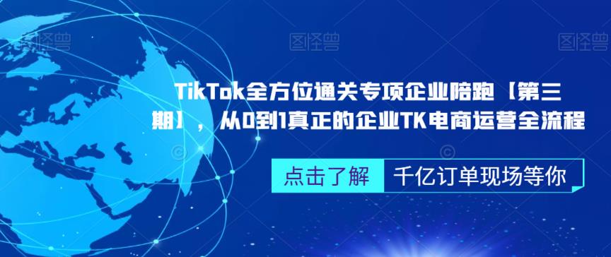 ‎TikTok全方位通关专项企业陪跑【第三期】，从0到1真正的企业TK电商运营全流程-观智斋电商课程站