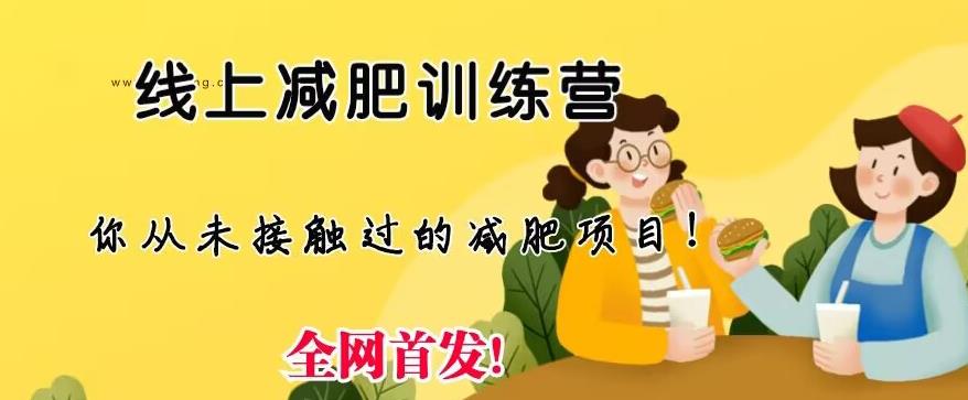线上减肥训练营，足不出户，仅靠拉几个社群，发几条朋友圈，就可以月实现入五位【揭秘】-观智斋电商课程站