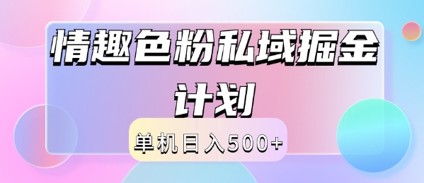 2024情趣色粉私域掘金天花板日入500+后端自动化掘金-观智斋电商课程站