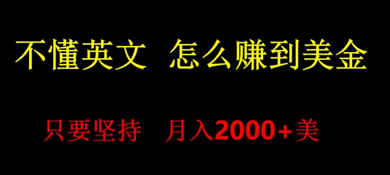 不会英语，怎么出海赚美金，月入1600+的项目-观智斋电商课程站