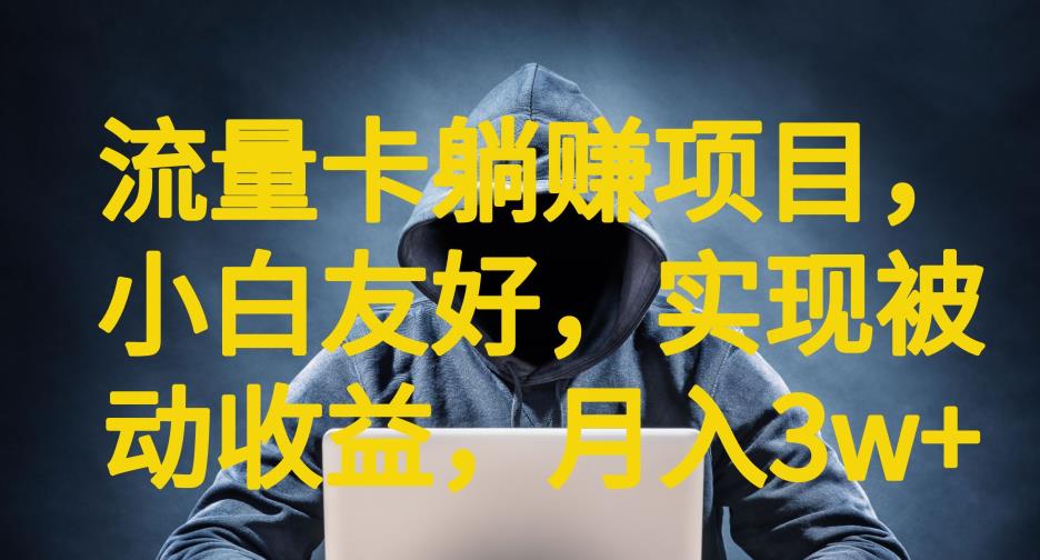 流量卡躺赚项目，小白友好，开设后台，实现被动收益，只要出卡，就能一直赚钱，利润高昂【揭秘】-观智斋电商课程站