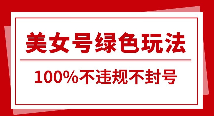 美女号引流变现新玩法，长期蓝海纯绿色，不封号不违规，每日收益500+-观智斋电商课程站