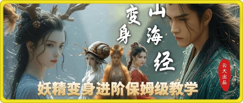 云天AI山海经变身视频教程，妖精变身进阶保姆级教学-观智斋电商课程站