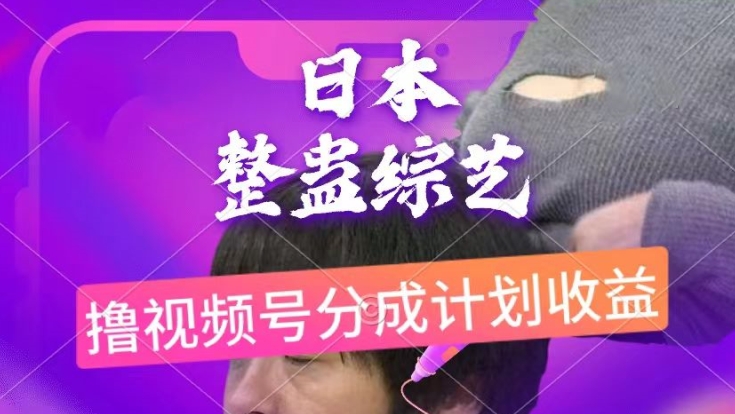 日本整蛊综艺，撸视频号分成计划收益，每天只需一小时，新手小白轻松上手-观智斋电商课程站