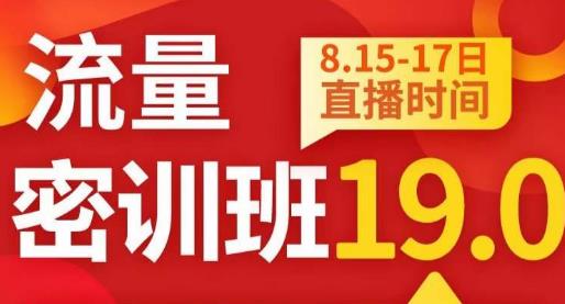 秋秋线上流量密训班19.0，打通流量关卡，线上也能实战流量破局-观智斋电商课程站