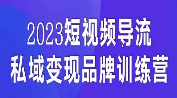 短视频导流·私域变现先导课，5天带你短视频流量实现私域变现-观智斋电商课程站