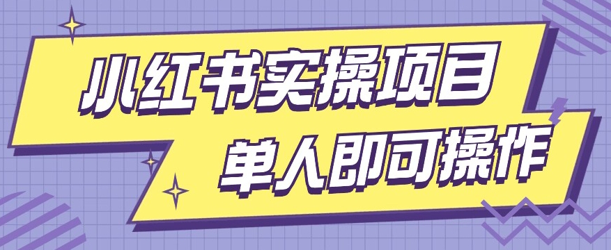 小红书实操项目，操作简单单人单天200+-观智斋电商课程站