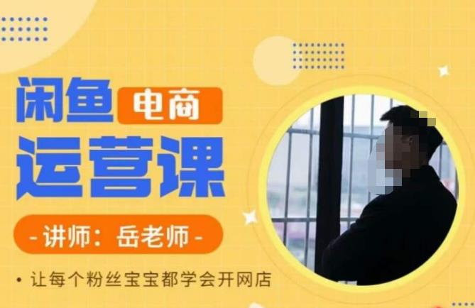 岳老师·闲鱼电商运营课，让每个粉丝宝宝都学会开网店-观智斋电商课程站
