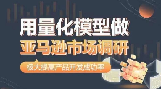 用量化模型做亚马逊市场调研，从数据出发，更高效更准确做判断，极大提高产品开发成功率-观智斋电商课程站