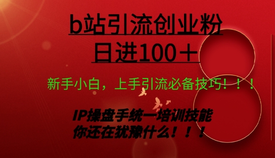 日引创业粉 100+ b 站全套打法【实操视频】-观智斋电商课程站