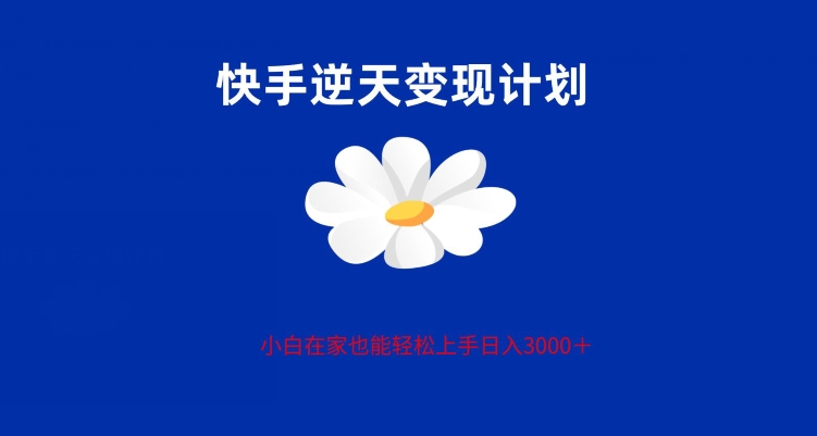 快手全新偏门玩法，小白也能轻松上手的全新玩法，单号变现3000，支持矩阵操作-观智斋电商课程站