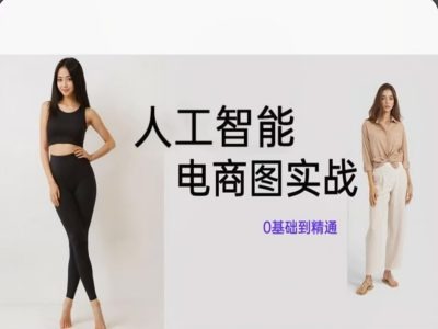 人工智能SD电商图实战，ai绘图0基础到精通-观智斋电商课程站