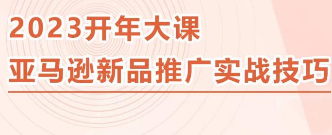 2023亚马逊新品推广实战技巧，线下百万美金课程的精简版，简单粗暴可复制，实操性强的推广手段-观智斋电商课程站