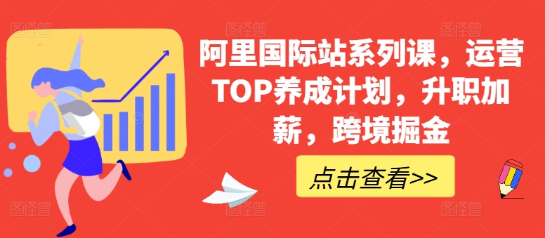 阿里国际站系列课，运营TOP养成计划，升职加薪，跨境掘金-观智斋电商课程站