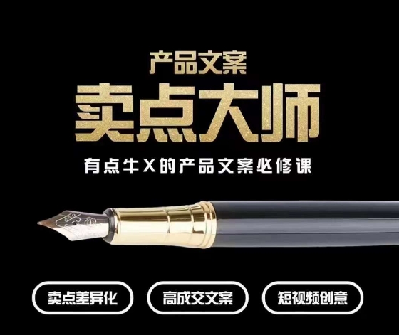 产品文案【卖点大师】高转化电商，有点牛X的产品文案必修课-观智斋电商课程站