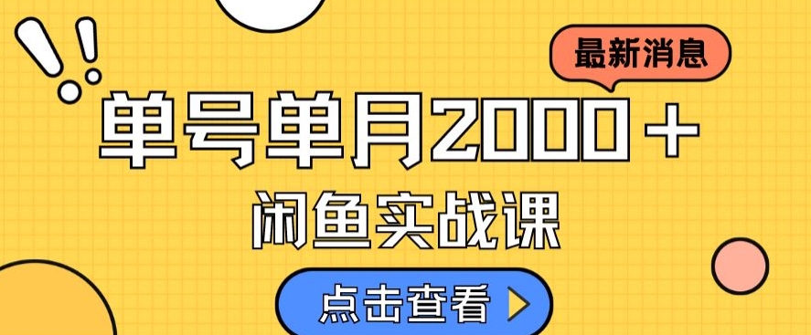 最新闲鱼日入500＋，虚拟资料变现喂饭级讲解-观智斋电商课程站