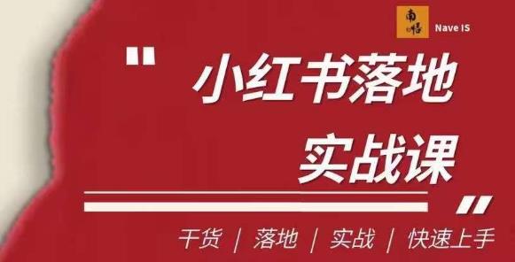 南悟·小红书医疗流量落地实战课，干货/落地/实战/快速上手-观智斋电商课程站