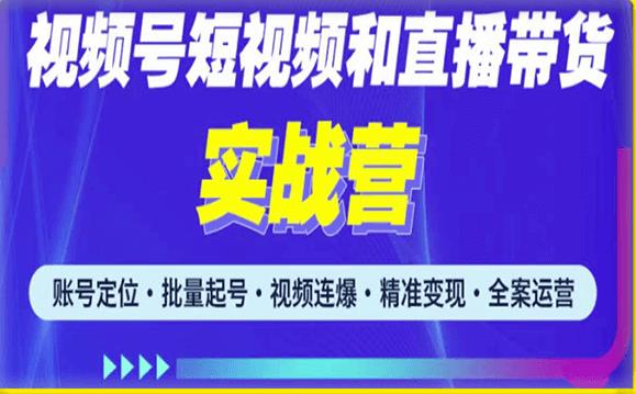 2023最新微信视频号引流和变现全套运营实战课程，小白也能玩转视频号短视频和直播运营-观智斋电商课程站