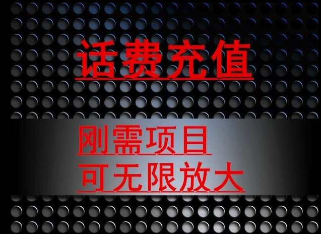 最新蓝海项目，刚需赛道，95折充话费月入5位数-观智斋电商课程站