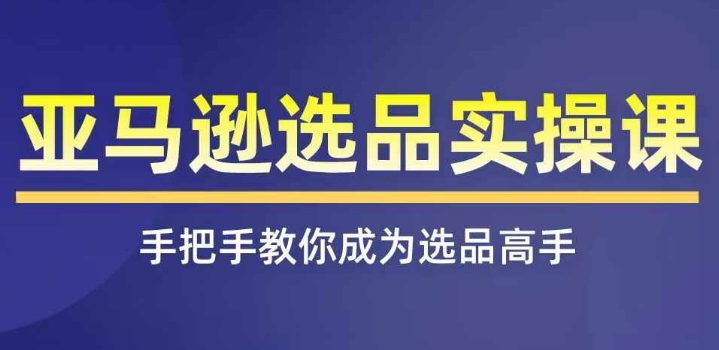 亚马逊选品实操课程，快速掌握亚马逊选品的技巧，覆盖亚马逊选品所有渠道-观智斋电商课程站