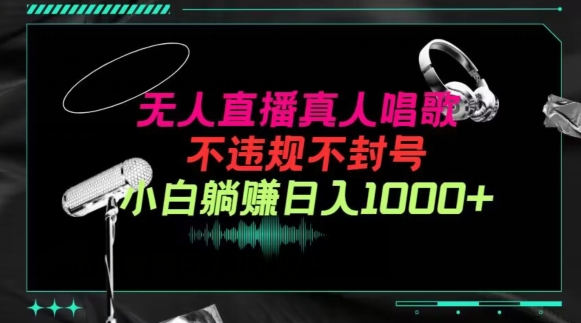 抖音24小时无人直播音乐，不违规，不封号纯撸音浪，小白实操当天日入1000+【揭秘】-观智斋电商课程站