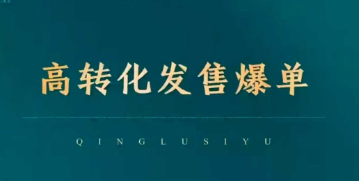 高转化发售爆单，引爆私域成交，打破运营全链-观智斋电商课程站