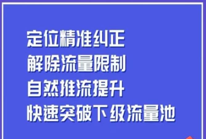同城账号付费投放运营优化提升，​定位精准纠正，解除流量限制，自然推流提升，极速突破下级流量池-观智斋电商课程站