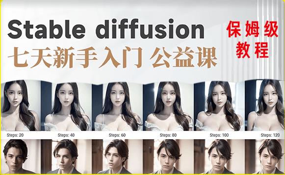【AI训练营】全网第一个系统的stable diffusion基础课，新手入门必看-观智斋电商课程站