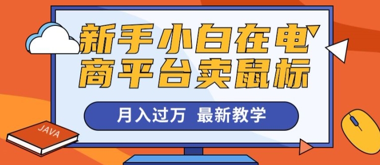 新手小白在电商平台卖鼠标月入过万，最新赚钱教学-观智斋电商课程站