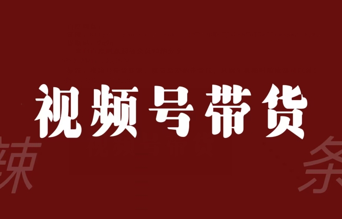 视频号带货联盟，赚信息差的带货钱，只需手机随时随地都可以做！-观智斋电商课程站