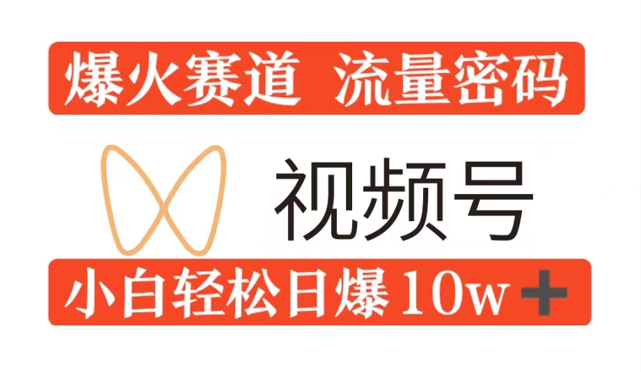 0粉在视频号爆火赛道流量密码，模式全方位，小白轻松日爆10w+流量-观智斋电商课程站