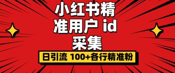 小白都会用的小红书精准用户id采集器日引流精准粉可达到100+（软件+教程）-观智斋电商课程站