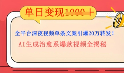 全平台深夜文案新风口：DeepSeek生成百万播放量金句，治愈系内容涨粉速度快4倍-观智斋电商课程站