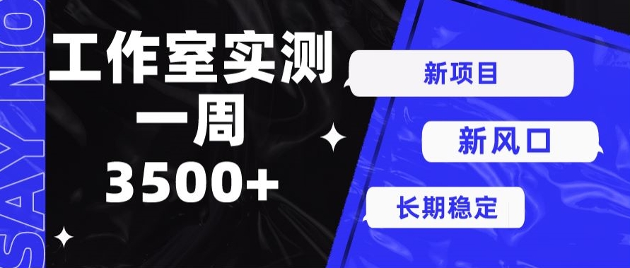 新项目新风口，单号操作7天收益3500+-观智斋电商课程站