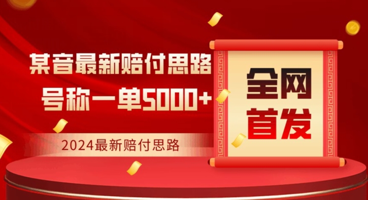 全网首发，2024最新抖音赔付项目，号称一单5000+保姆级拆解【仅揭秘】-观智斋电商课程站