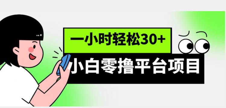 小白零撸平台项目，一小时轻松30+-观智斋电商课程站