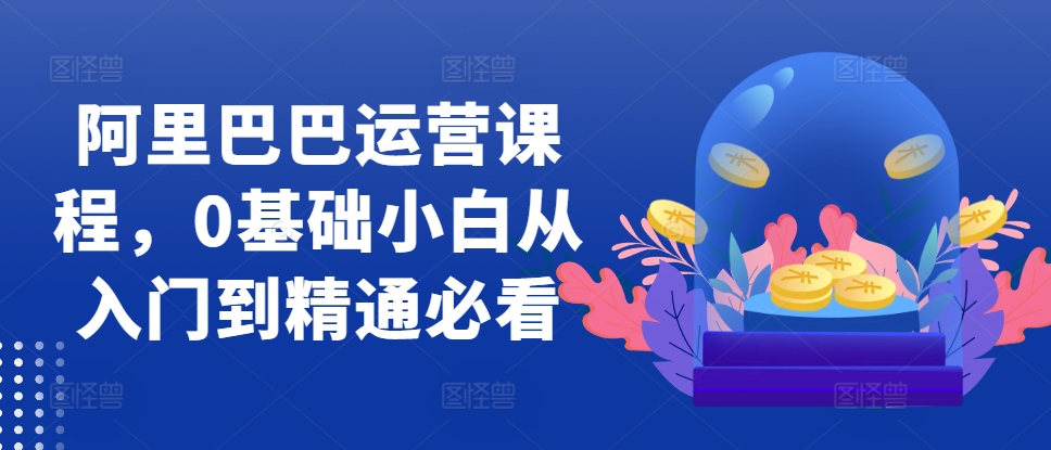 阿里巴巴运营课程，0基础小白从入门到精通必看-观智斋电商课程站