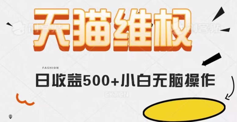 天猫维权，日收益500+小白简单无脑操作每天动动手就可以【仅揭秘】-观智斋电商课程站