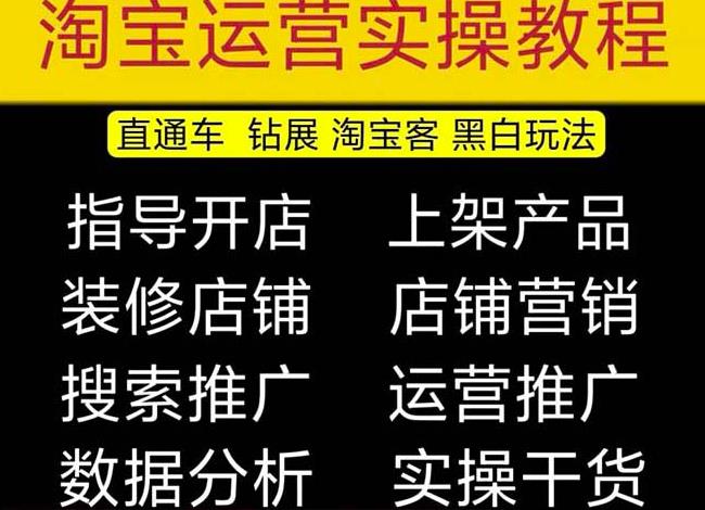 2023淘宝开店教程0基础到高级全套视频网店电商运营培训教学课程（2月更新）-观智斋电商课程站