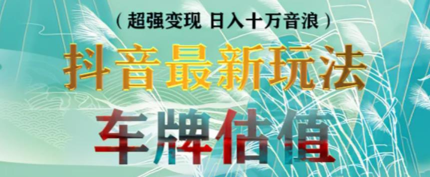 抖音最新无人直播变现直播车牌估值玩法项目，轻松日赚几百+【详细玩法教程】-观智斋电商课程站