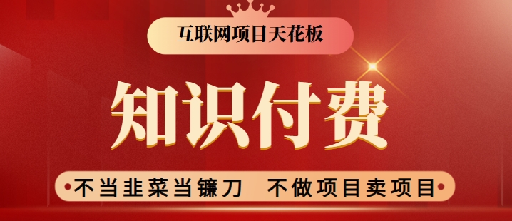 2024互联网项目天花板，新手小白也可以通过知识付费月入10W，实现财富自由-观智斋电商课程站