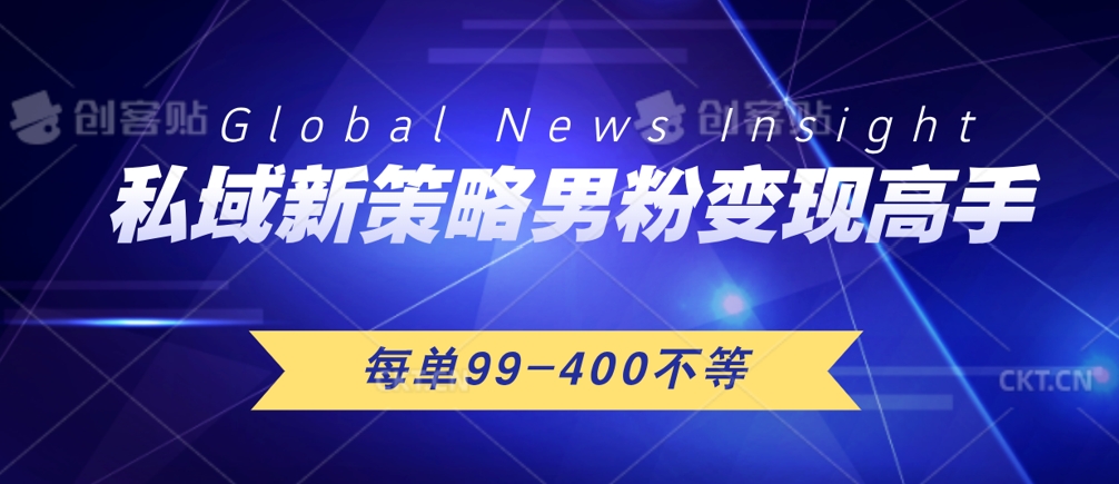 私域新策略男粉变现高手微头条+公众号每单99—400不等，操作简单-观智斋电商课程站