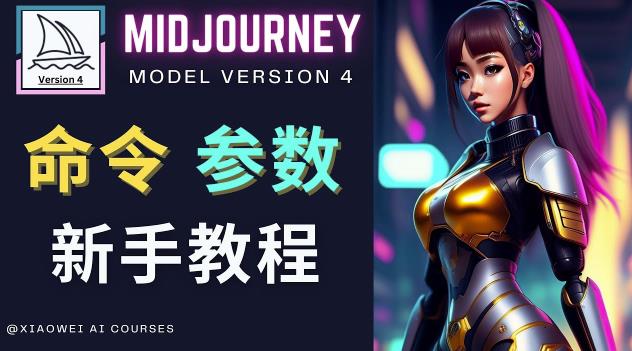 Midjourney新手入门教程，轻松创作顶级图像，命令参数-新手教程-观智斋电商课程站